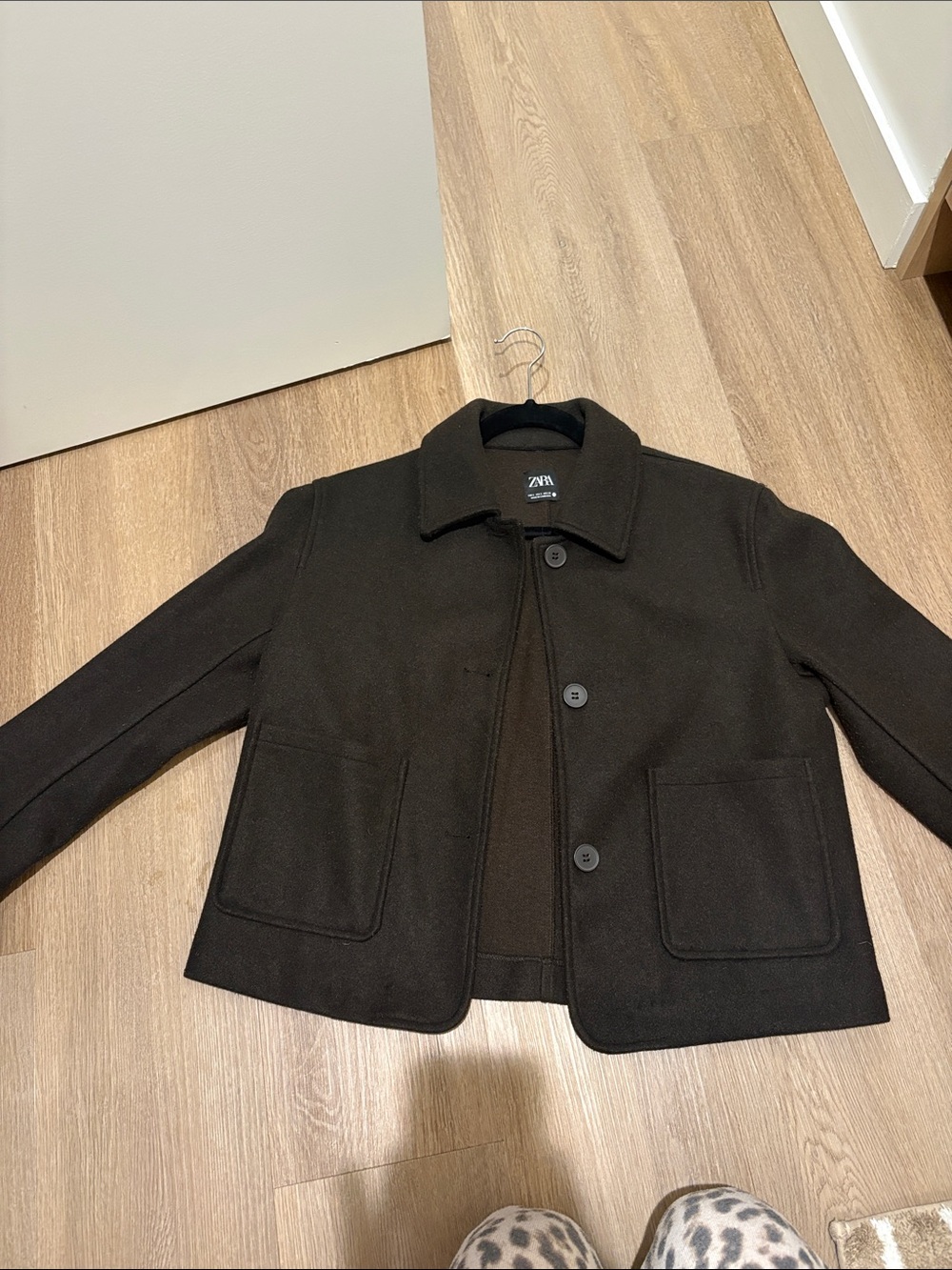 ZARA Dark Brown Wool Jacket